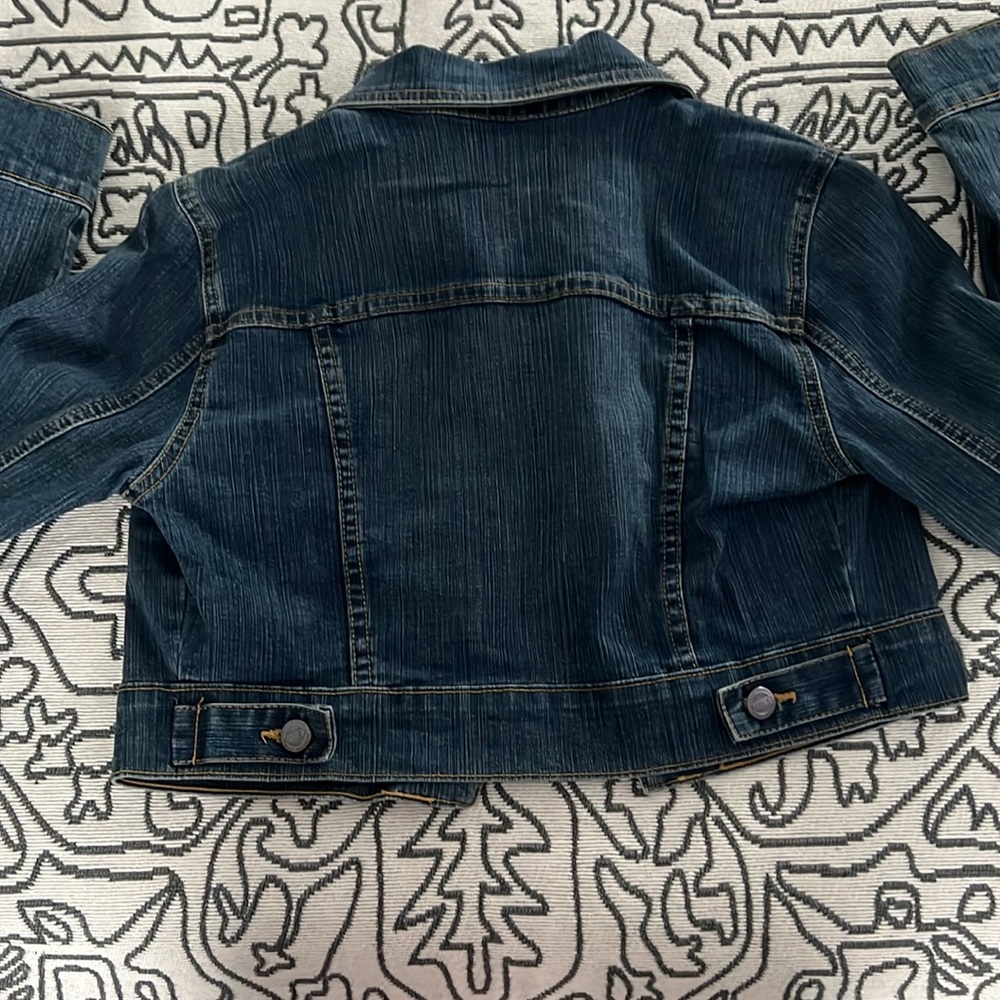 Cropped sequined Jean Jacket - Picture 4 of 4